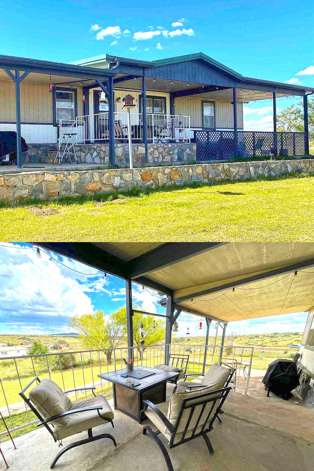 Spacious Concrete Porch