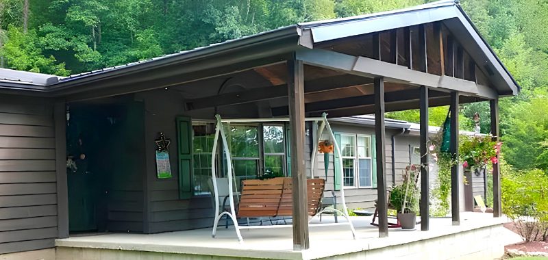 Mobile Home Concrete Porch Design Ideas