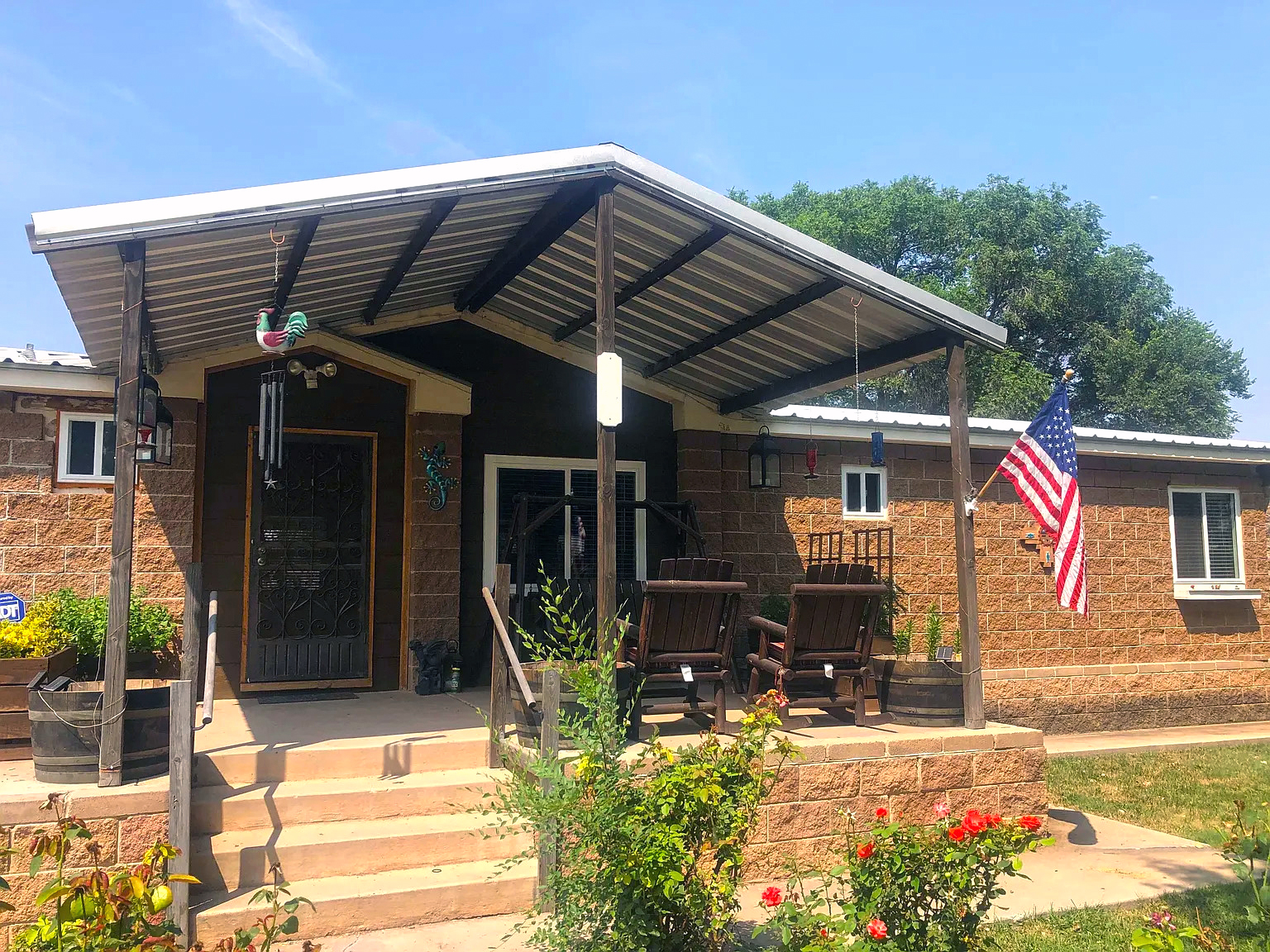 Bold Concrete Porch