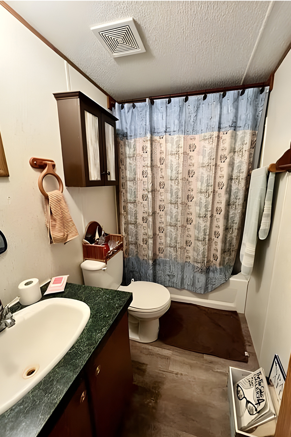 mobile-homes-cabin-style bathroom