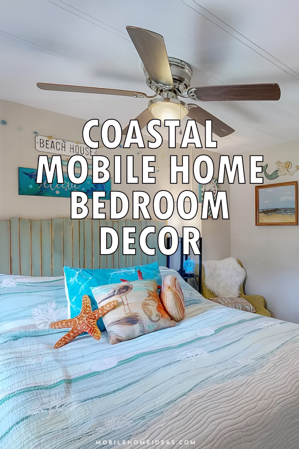 Coastal Mobile Home Bedroom