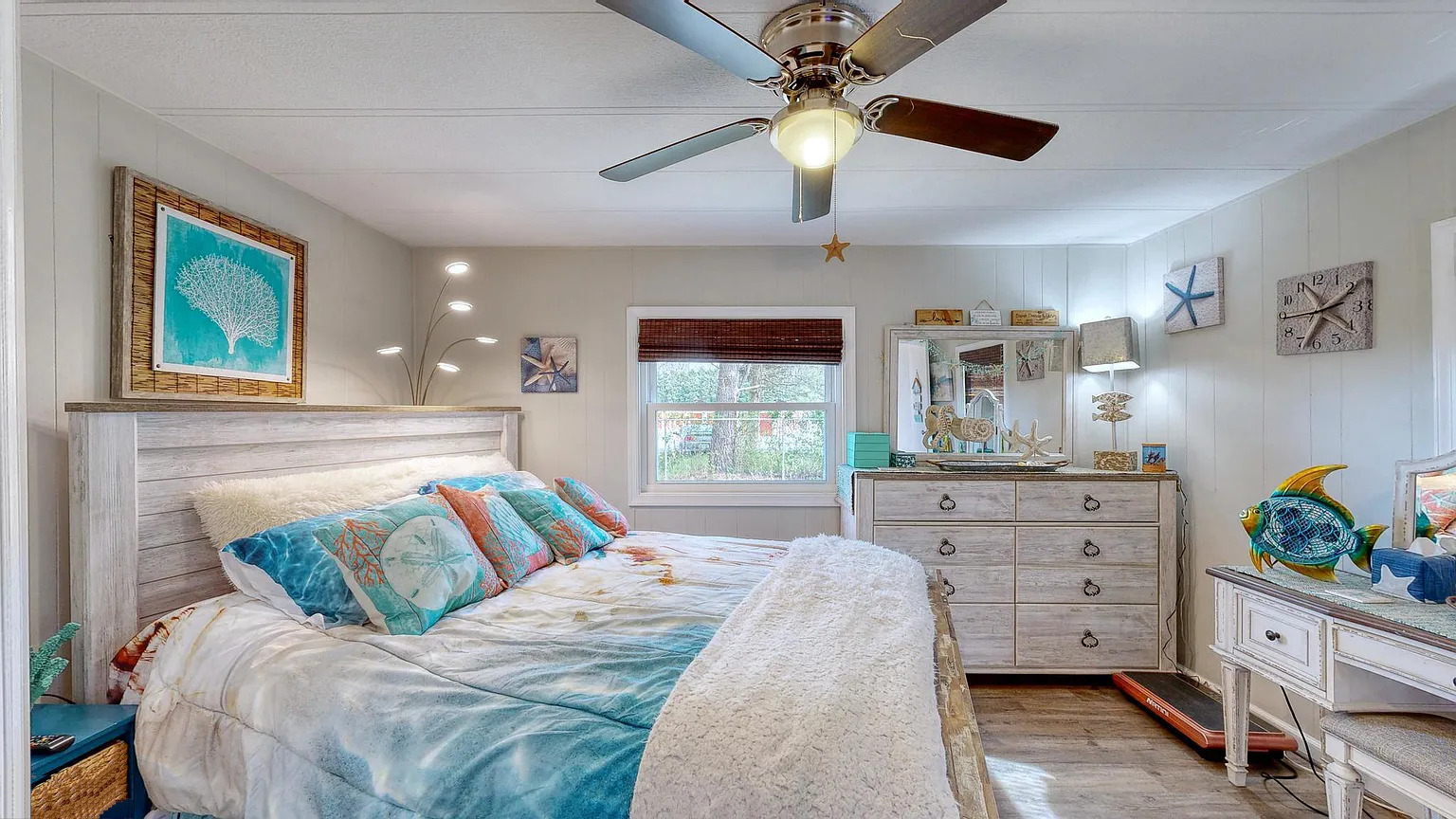 Mobile Home Bedroom Coastal Design