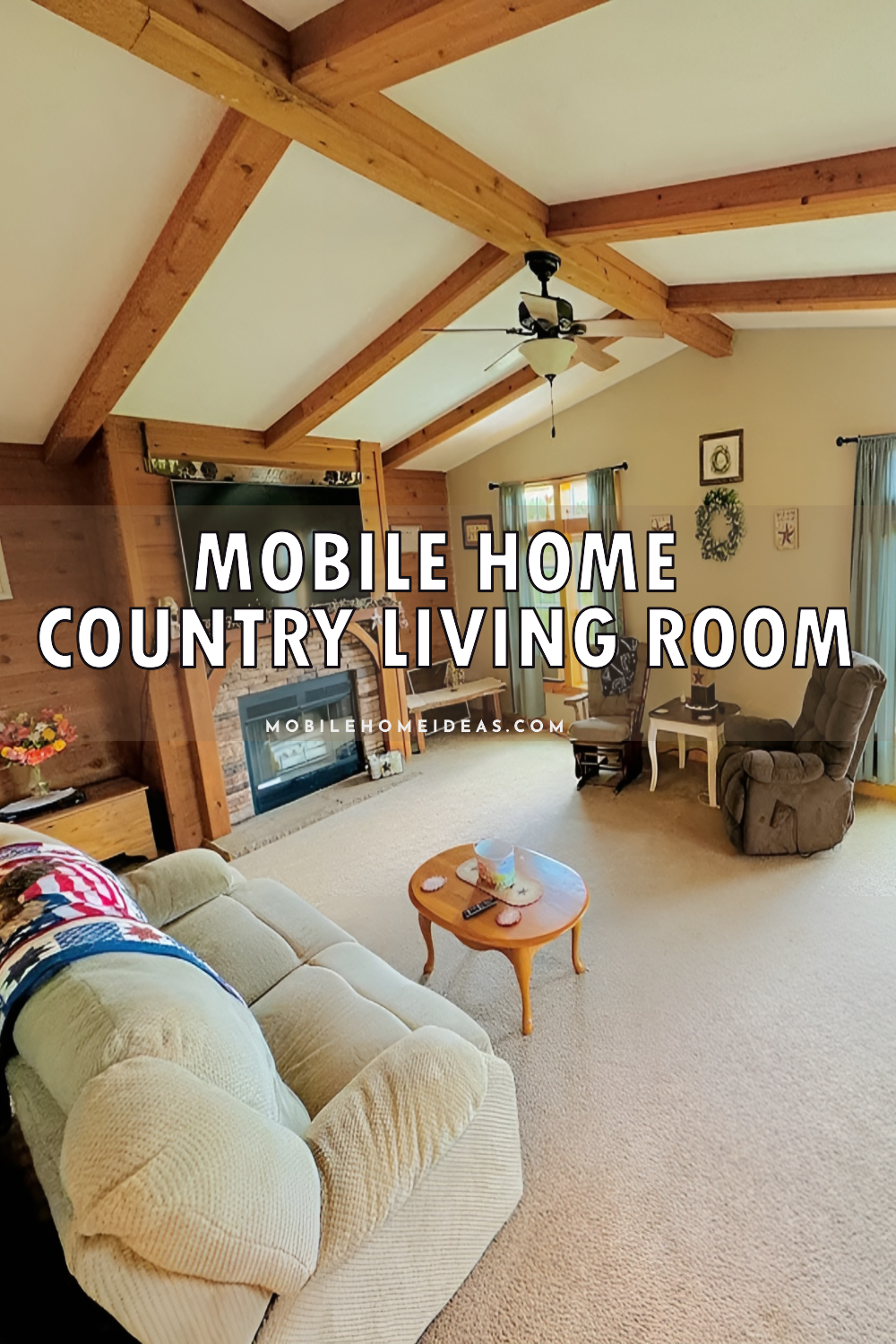 Mobile Home Country Living Room