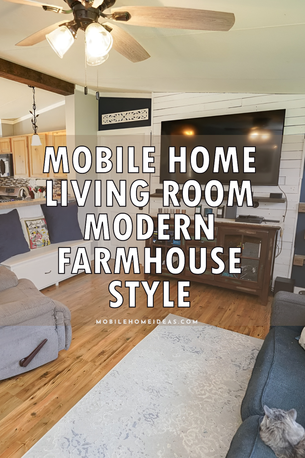 Mobile Home Living Room Modern Farmhouse Style