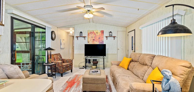 Mobile Home Living Room Transitional Decor