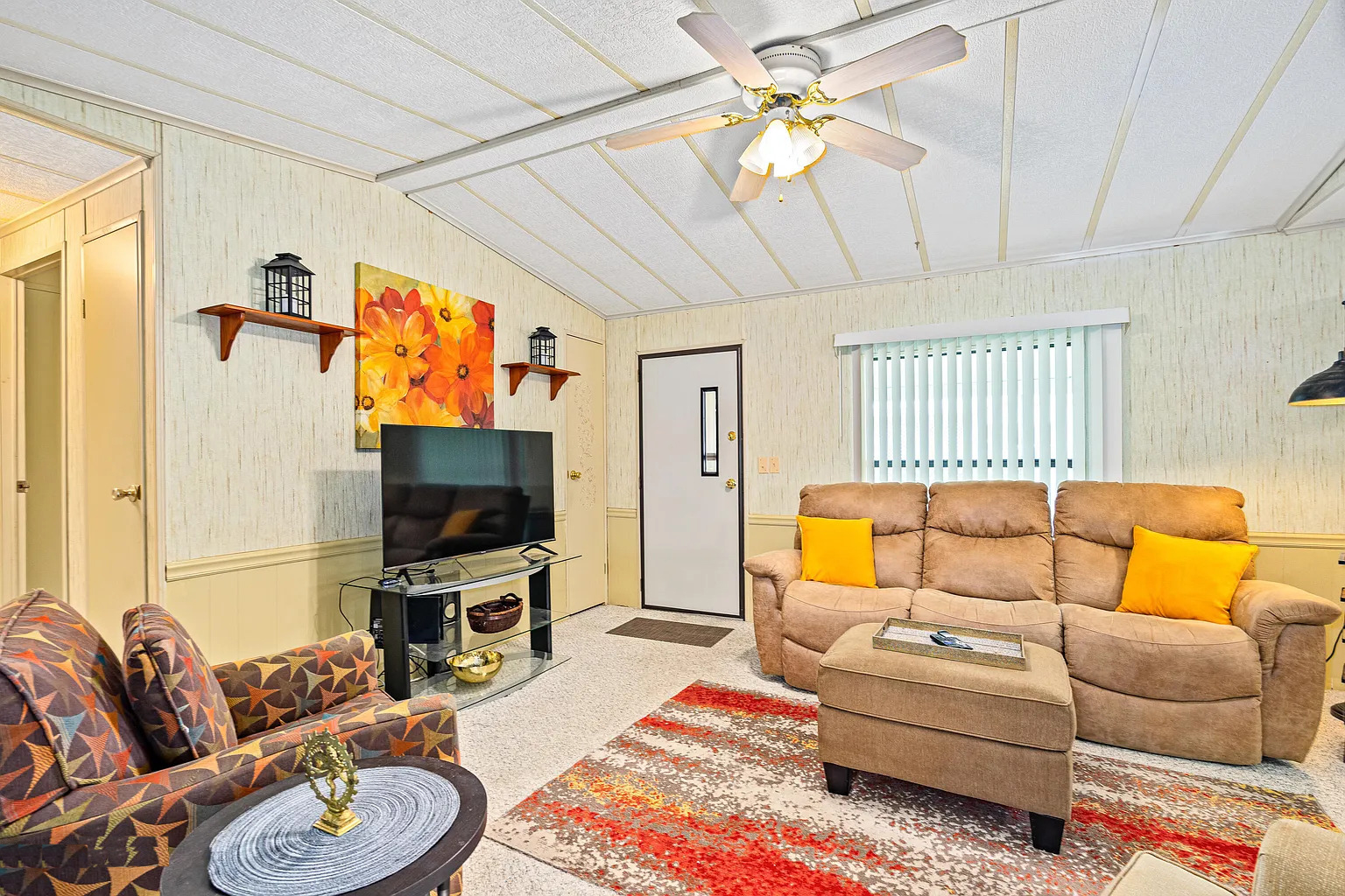 Mobile Home Living Room Transitional Decor