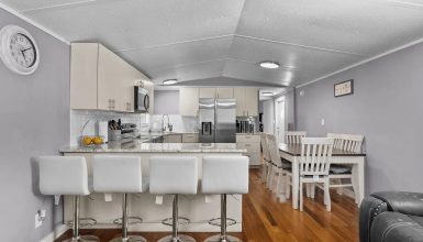 Single-Wide-Mobile-Home-Transitional-Kitchen Design