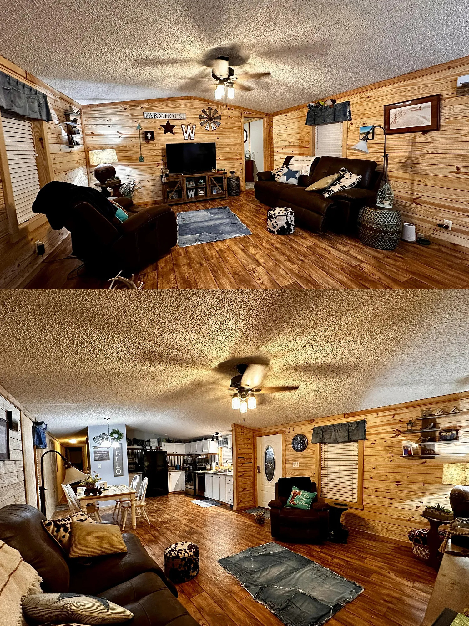 Ways-to-Make-The-Interior-of-a-Mobile-Home-Look-Like-a-House---wood paneling