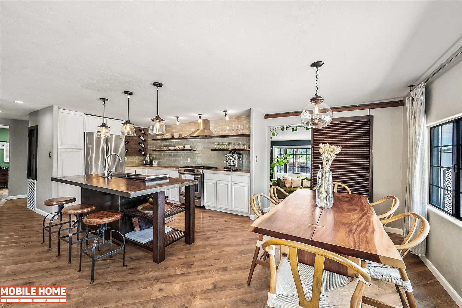 1972-Double-Wide-Mobile-Home-Makeover--Kitchen Dining