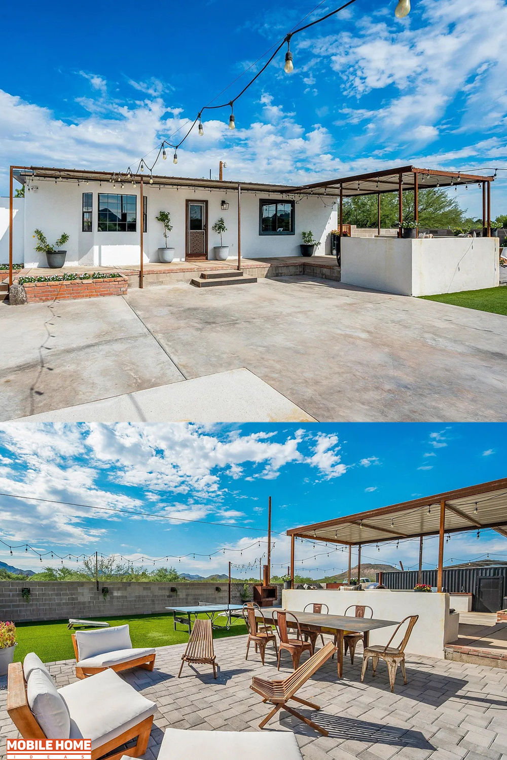 1972-Double-Wide-Mobile-Home-Makeover-- Porch Deck