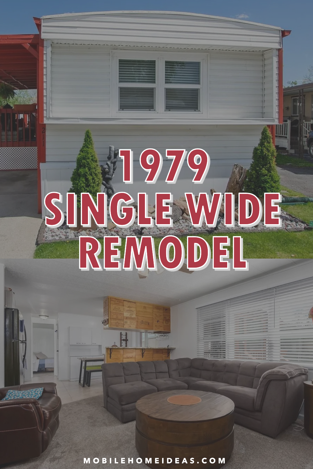 1979 Single Wide Remodel Inspiring Inspiring Interior & Exterior Makeover Ideas