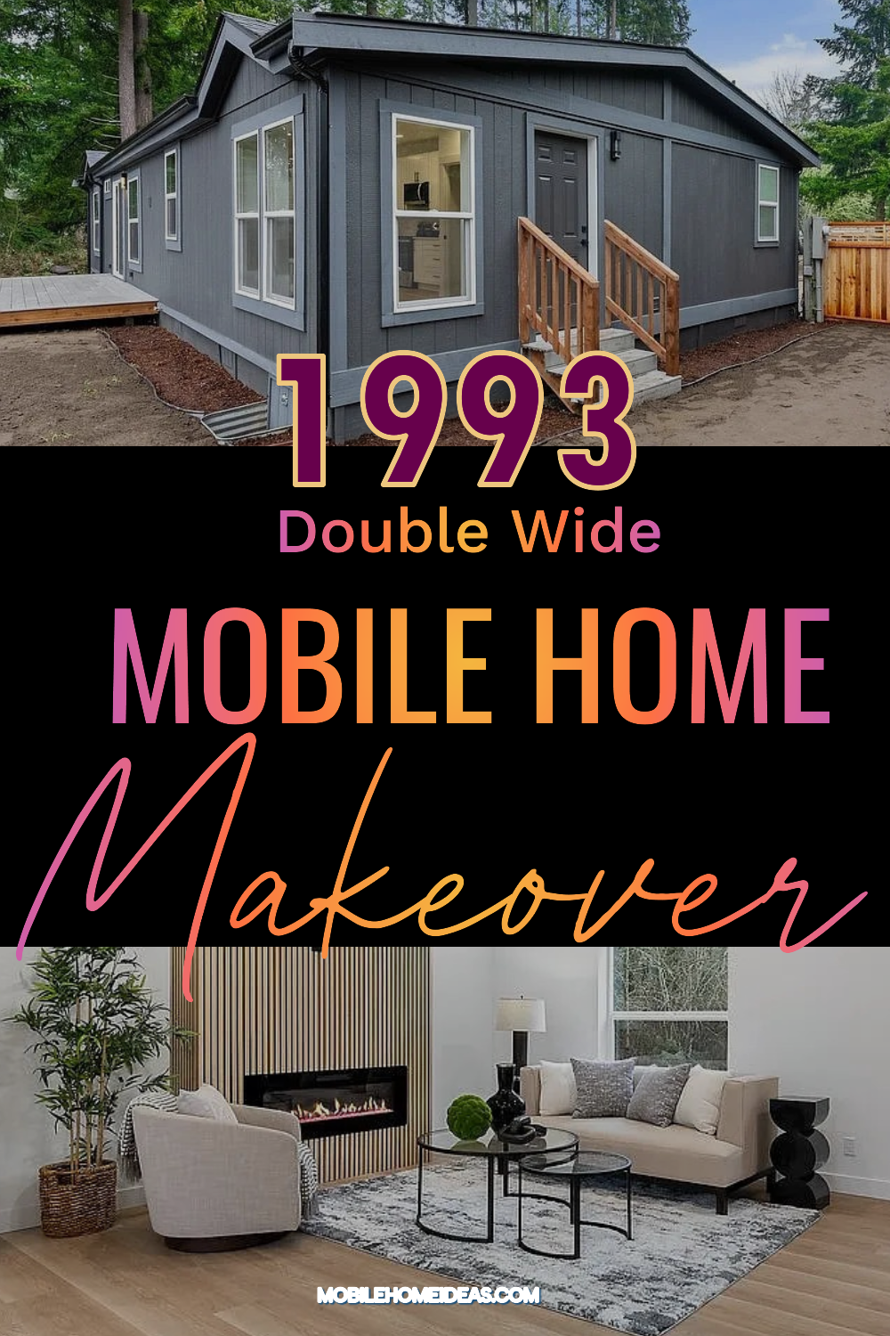 1993 Double Wide Mobile Home Makeover