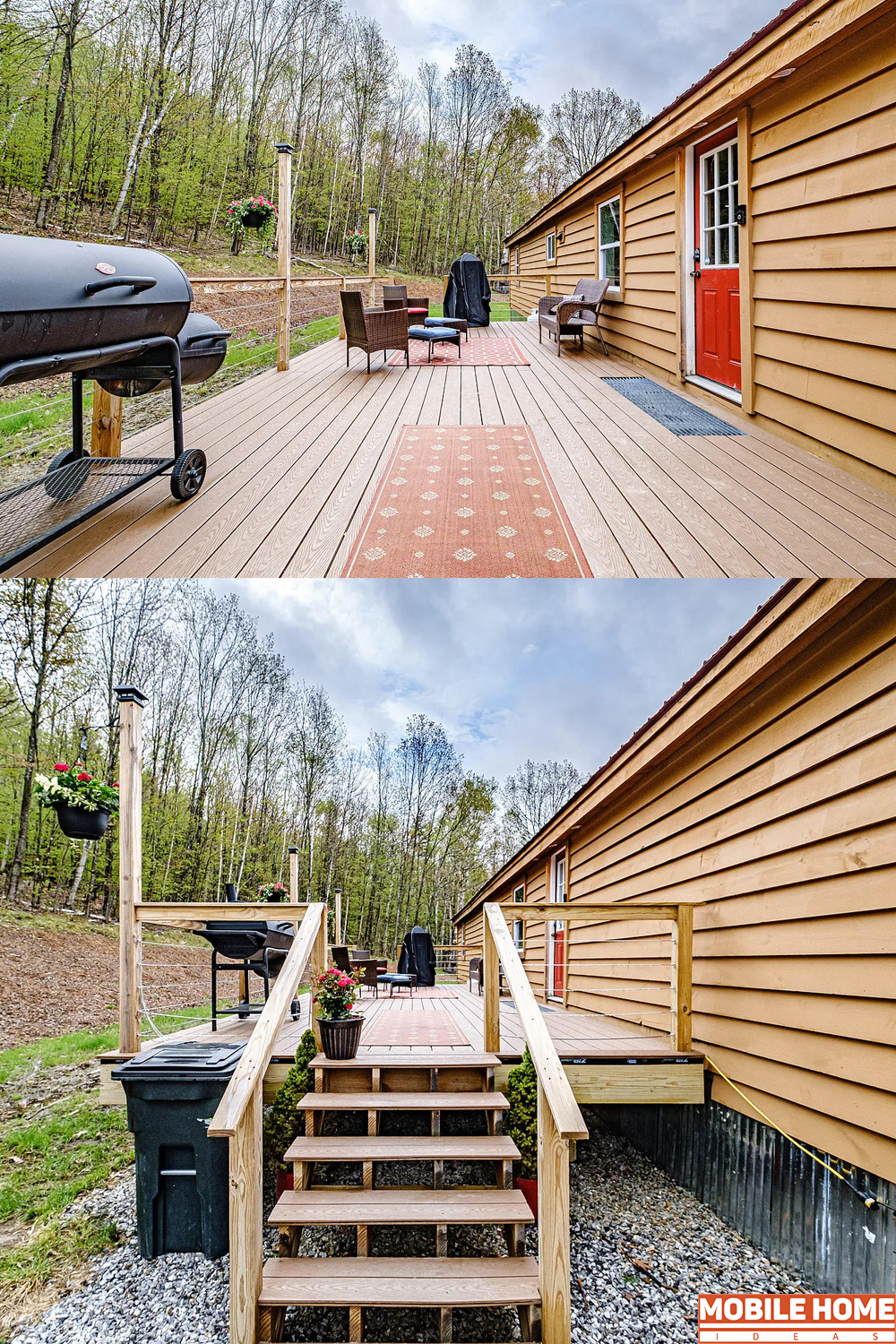 1999 Single Wide Mobile Home Remodel Deck