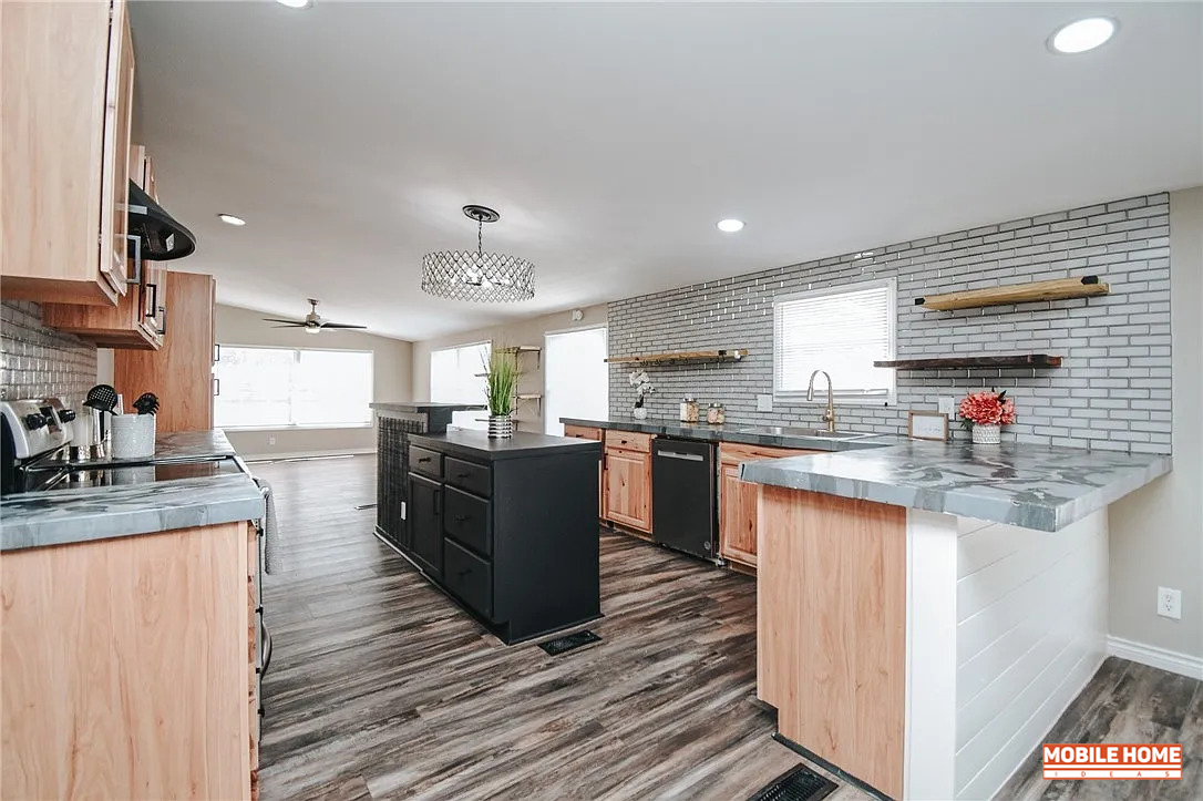 Double-Wide-Mobile-Home-Kitchen-Modern-Farmhouse-Design---Layout