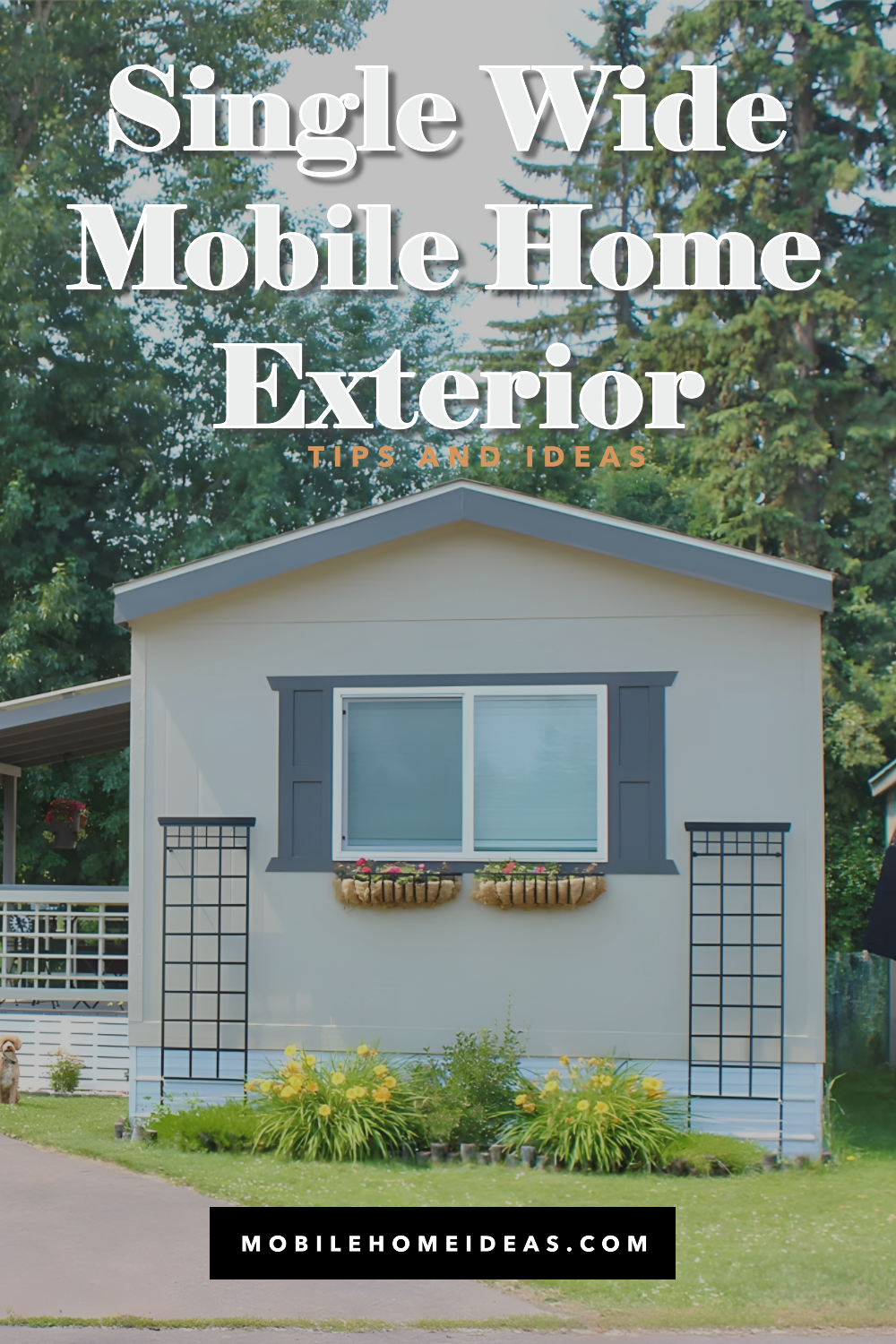 Single-Wide Mobile Home Exterior