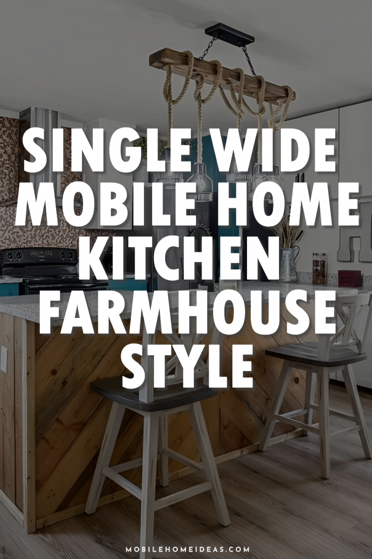 Single Wide Mobile Home Kitchen Farmhouse Makeover Ideas
