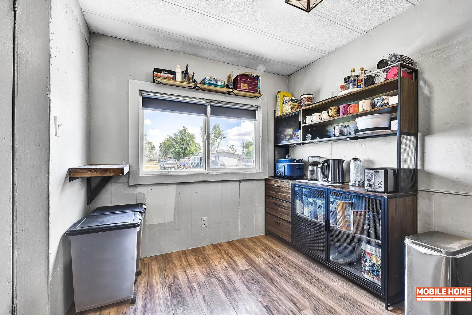 Single-Wide-Mobile-Home-Kitchen-with-Rustic-Industrial-Style-Windows