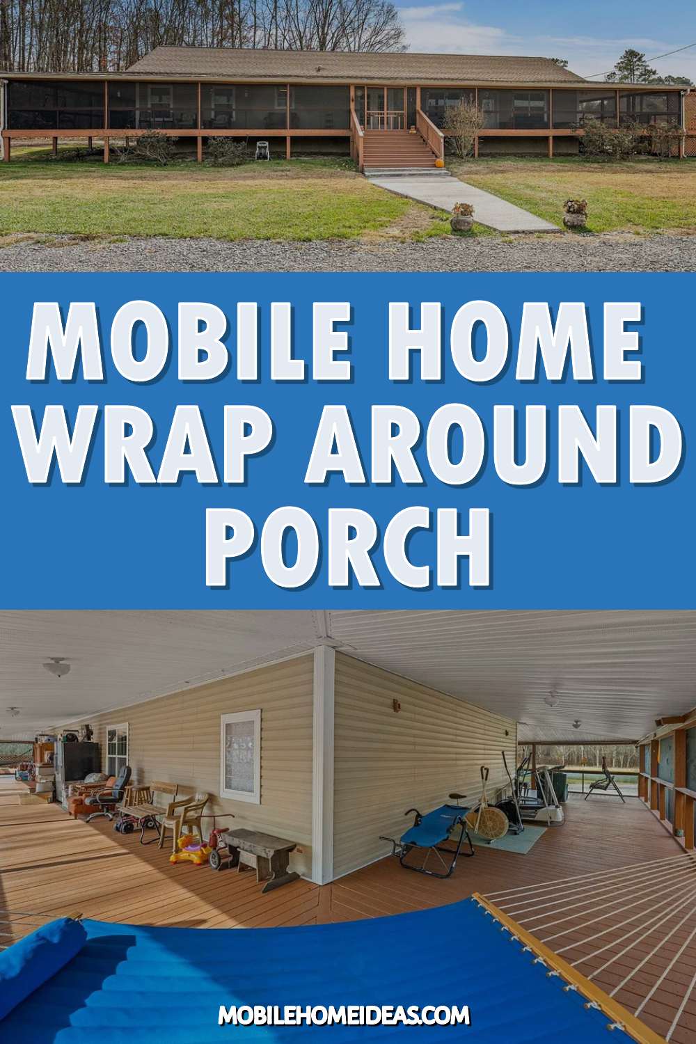 wrap around porch for mobile home