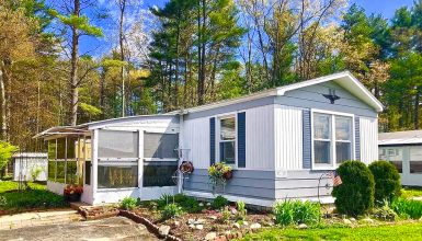 70s Single Wide Mobile Home Exterior