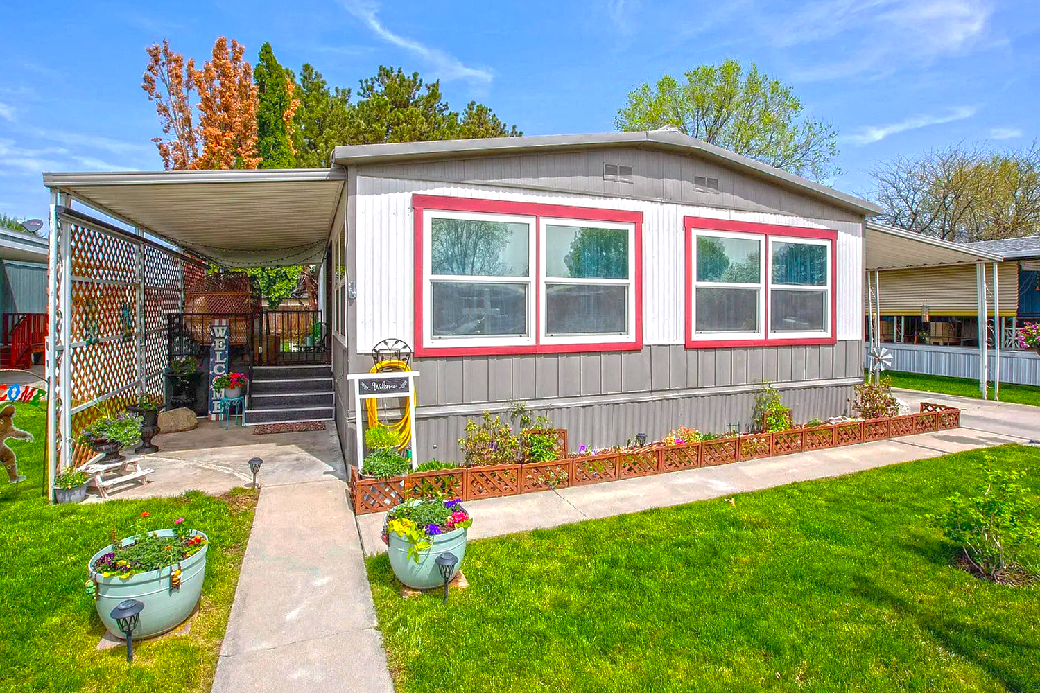 1976 Double Wide Mobile Home Remodel Exterior