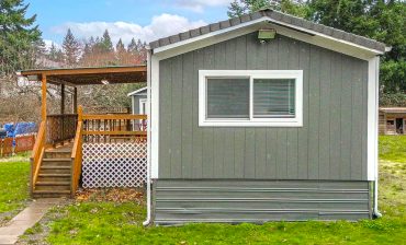 A Cozy Gray Single Wide Mobile Home Remodel That Wows Inside and Out