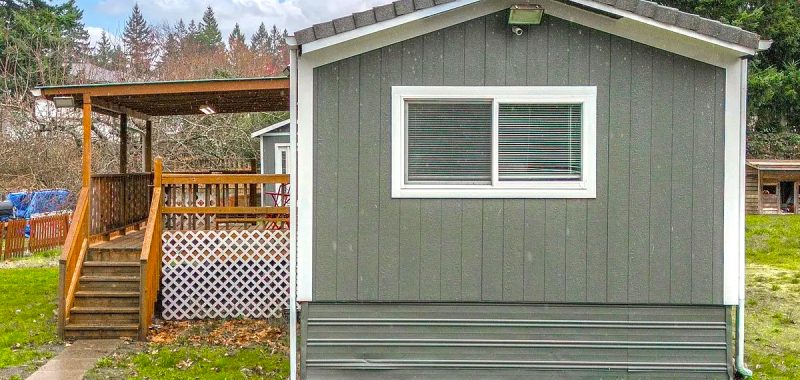 A Cozy Gray Single Wide Mobile Home Remodel That Wows Inside and Out