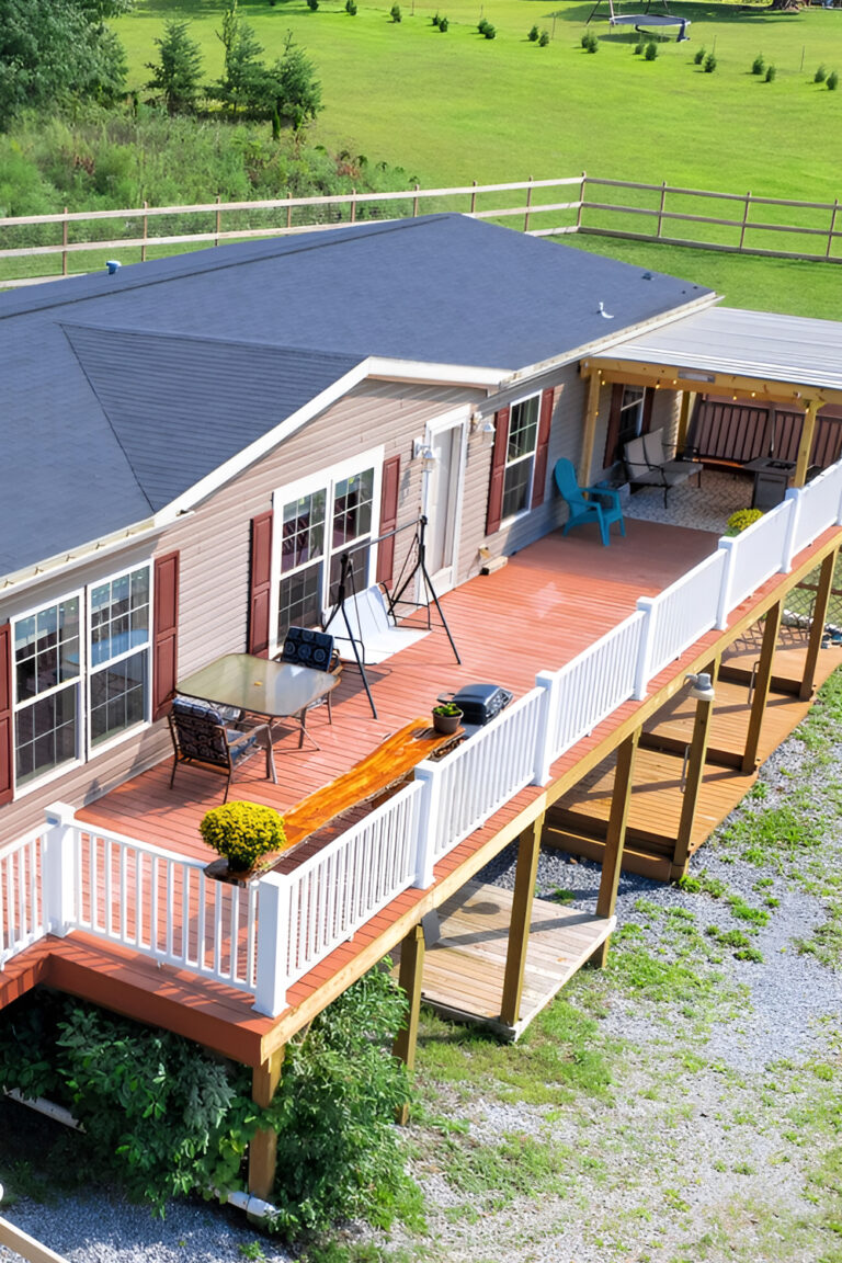 17 Inspiring Mobile Home Deck and Porch Designs That Add Instant ...