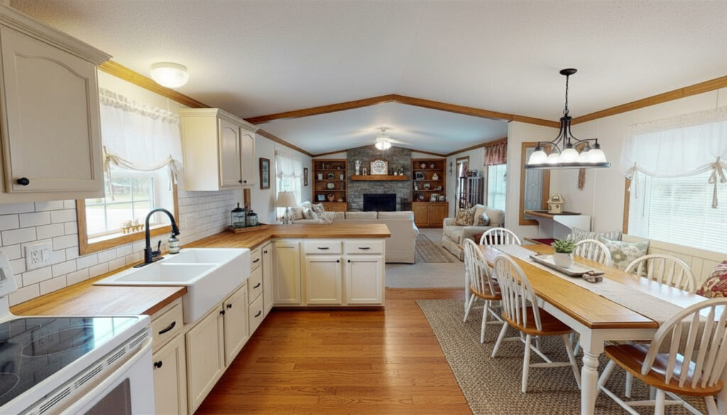 Mobile-Home-Farmhouse-Kitchen-Ideas Cabinets