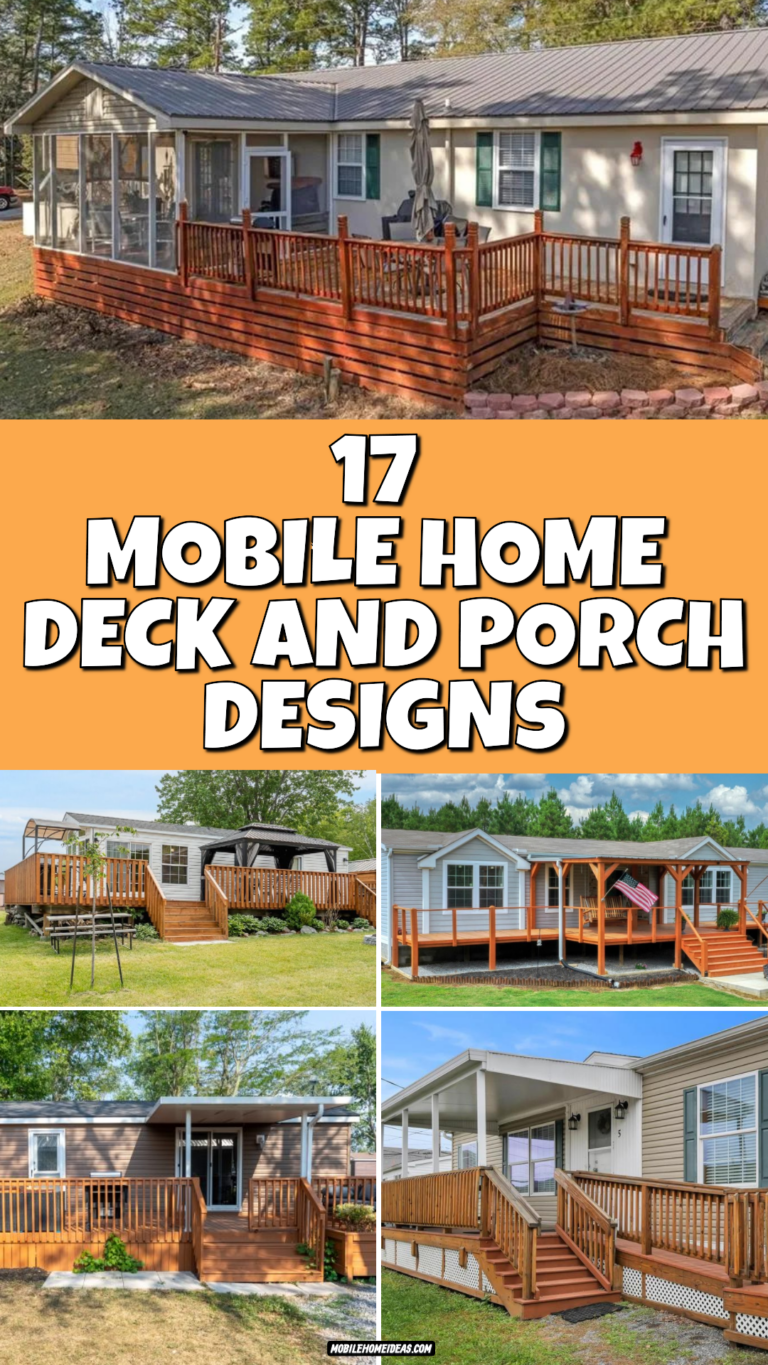 17 Inspiring Mobile Home Deck and Porch Designs That Add Instant ...