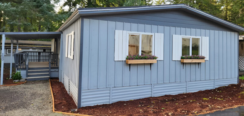 Charming Double Wide Mobile Home Exterior