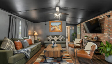 Industrial-Mobile-Home-Living-Room-Decor Ideas