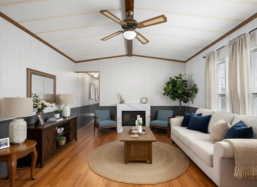 Luxury-Mobile-Home-Living-Room-Decor-Natural Textur