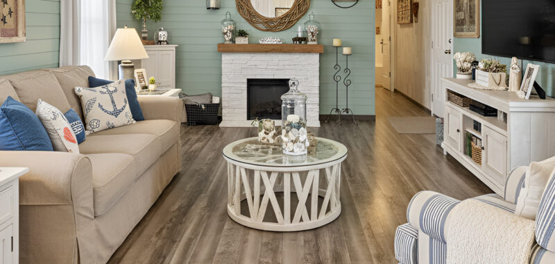 Coastal Single Wide Mobile Home Living Room Ideas