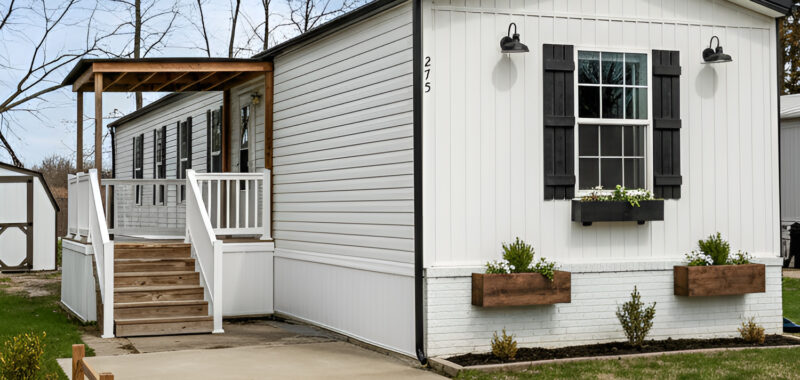 Farmhouse Manufactured Home Exterior Design Ideas