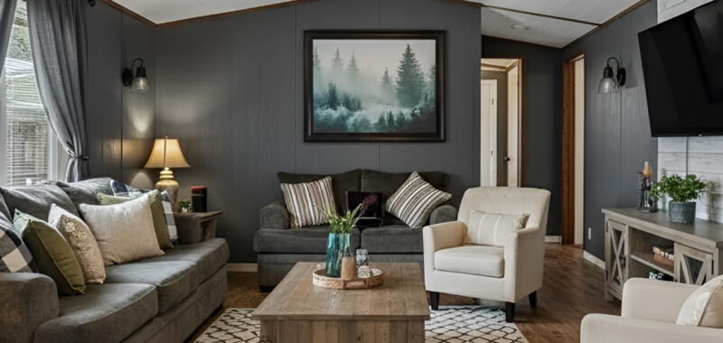 Single Wide Farmhouse Living Room Inspirations