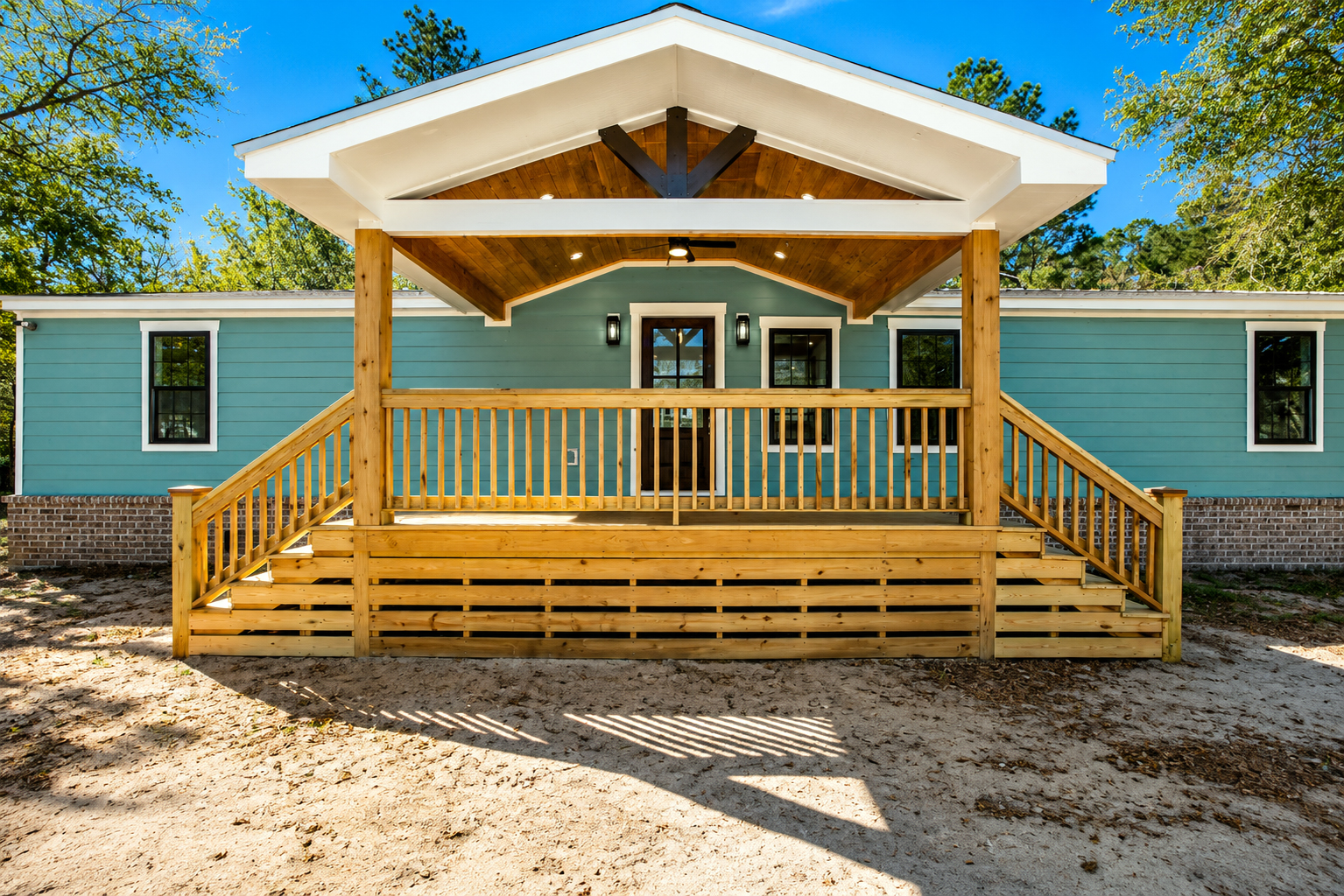 Mobile Home Porch Color Ideas for Fresh Curb Appeal