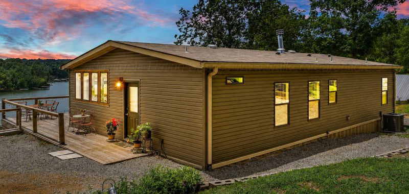 Double Wide Mobile Home Design That Feels Like a Lake House