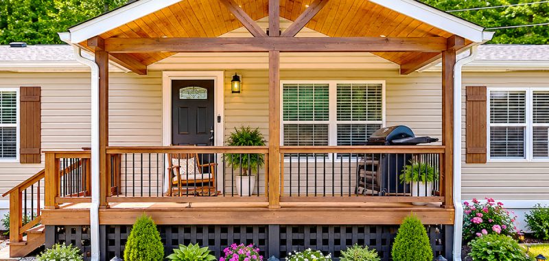 Large Mobile Home Porch Designs