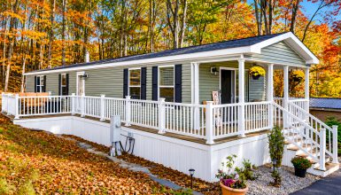 Single Wide Mobile Home Feels Like a Cottage Retreat