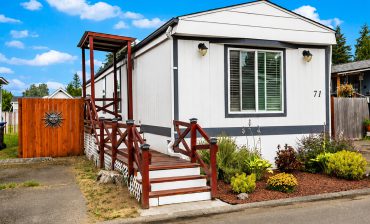 White Mobile Home Exterior