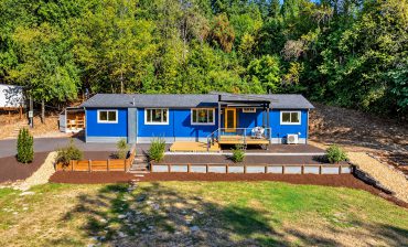 Gorgeous Blue Mobile Home