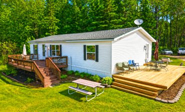 Lakefront Double-Wide Mobile Home With a Cozy Open Floor Plan
