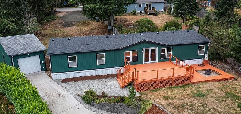 A Teal Double Wide Mobile Home Tour: From Bold Exterior to Bright Interior
