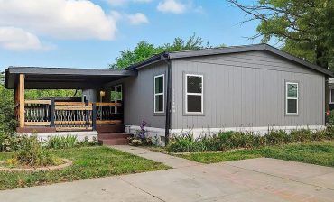 Double-Wide Mobile Home Porch
