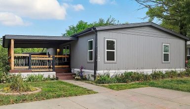 Double-Wide Mobile Home Porch